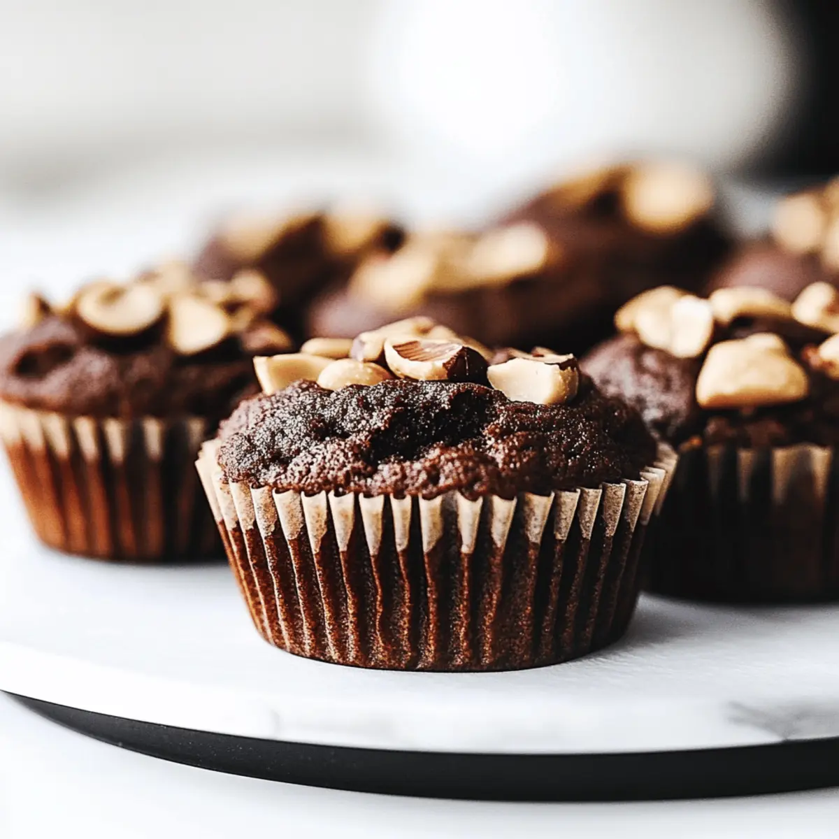 Indulge in Luxurious Hazelnut Muffins with Double Chocolate Delight