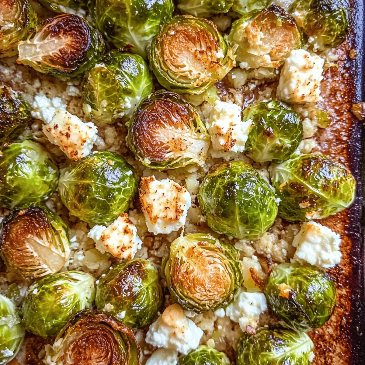 Feta Roasted Brussels Sprouts Recipe for Delicious Side Dish