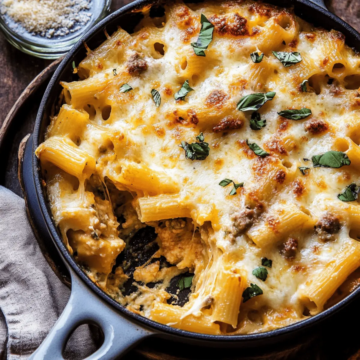 Baked 4 Cheese Butternut Squash Rigatoni