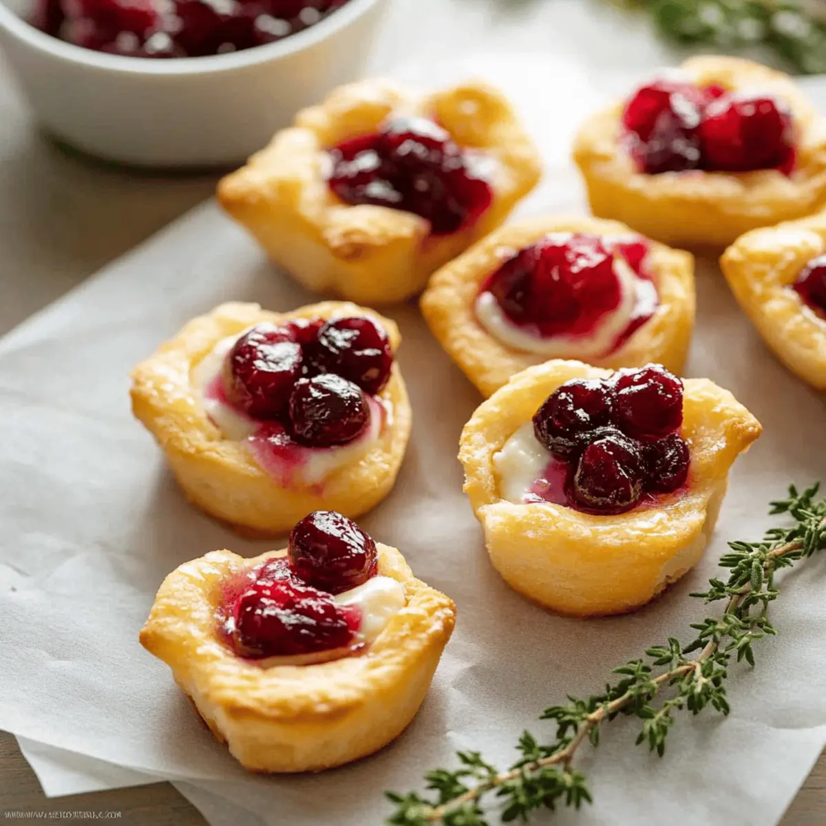 Cranberry Brie Bites