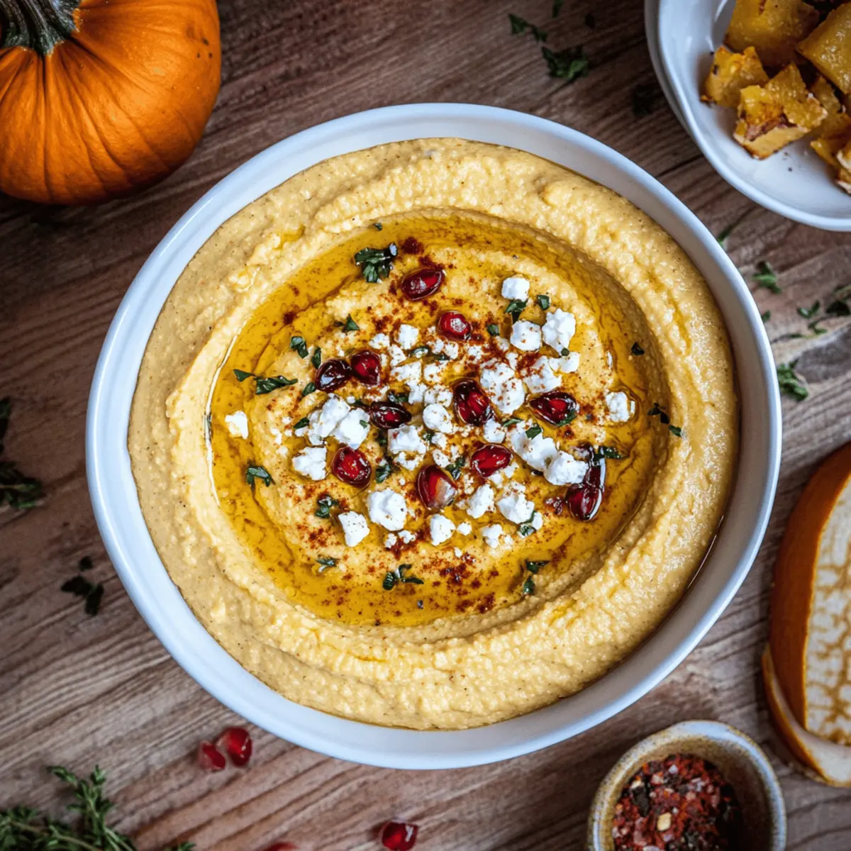 Delicious Pumpkin Whipped Feta Dip Recipe with Fresh Toppings
