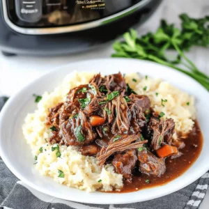 Easy Slow Cooker Beef Manhattan
