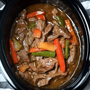 Pepper Steak in a Crock Pot