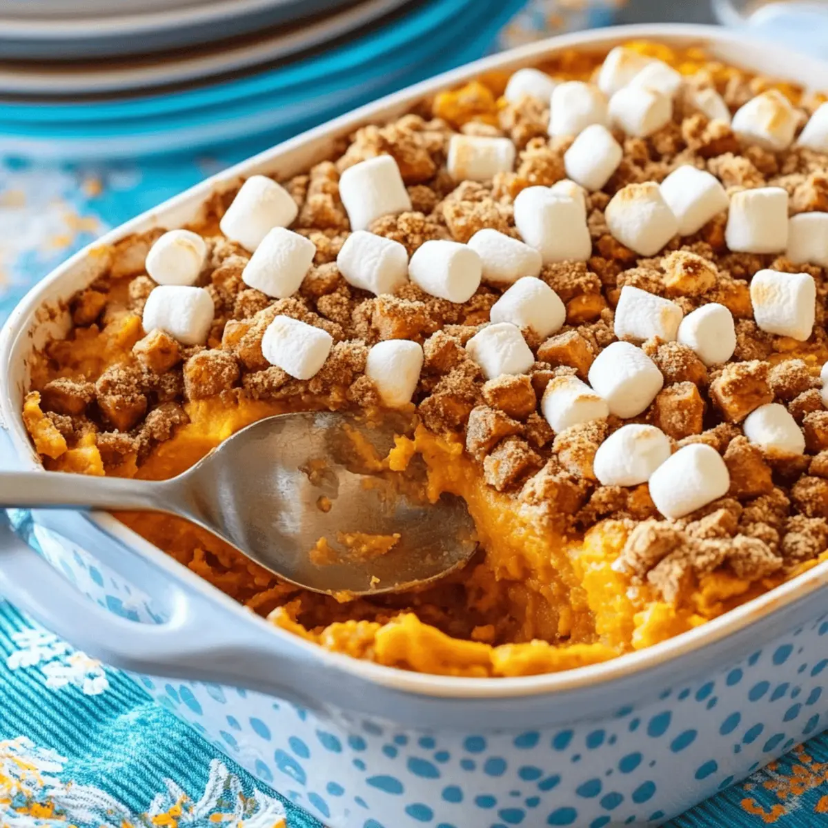 Sweet Potato Casserole with Marshmallows