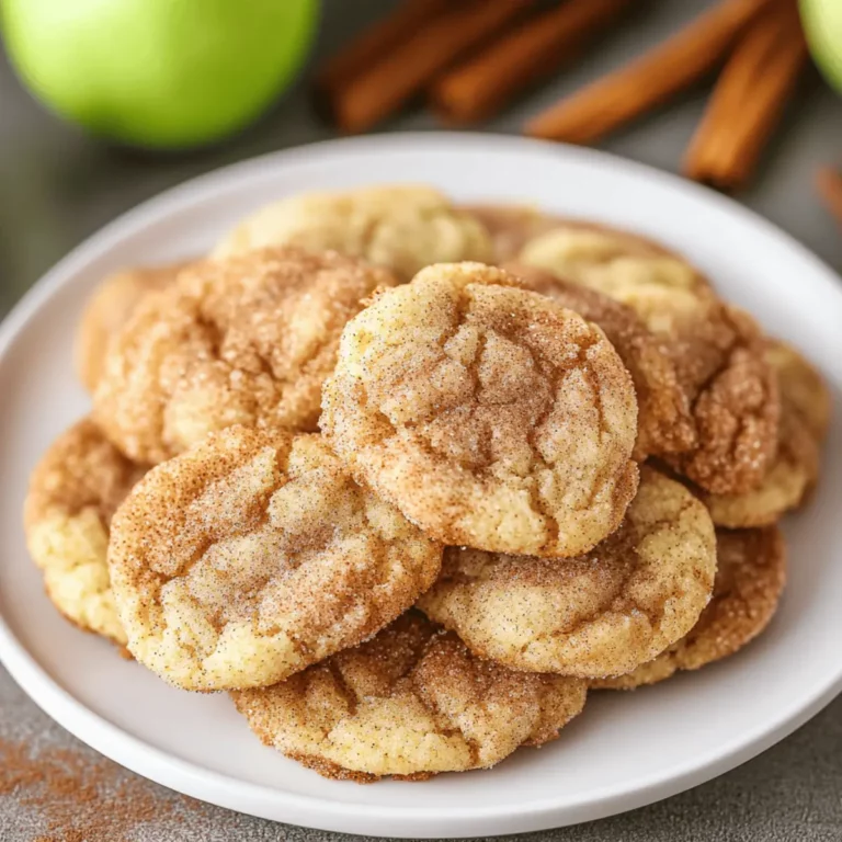 Quick Apple Cinnamon Snickerdoodle Cookies