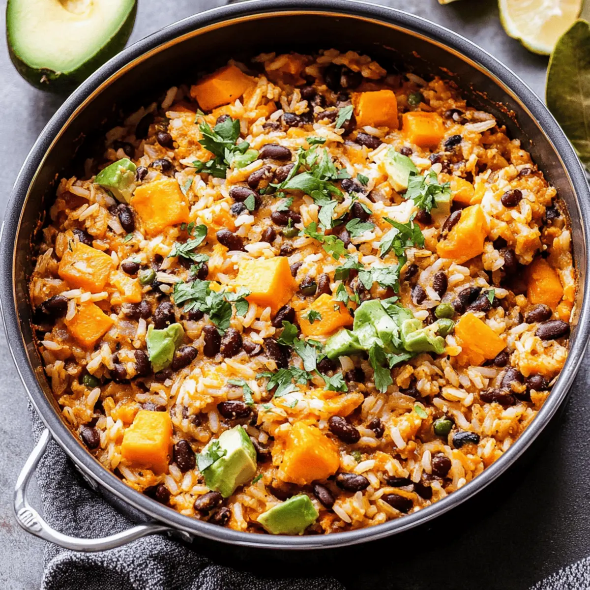 Rice and Bean Casserole with Sweet Potatoes
