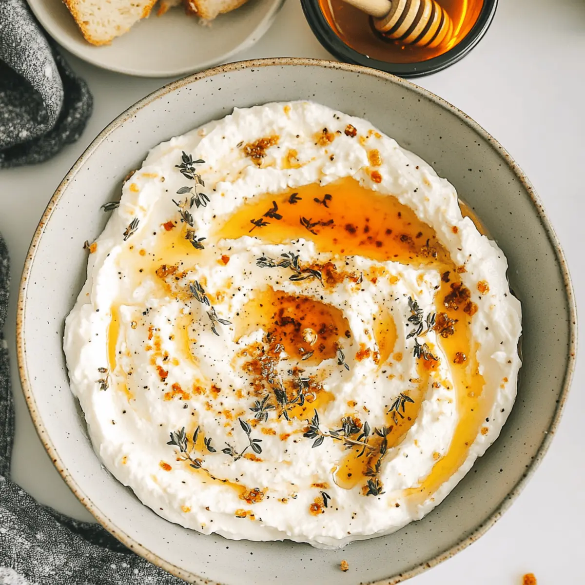 Delicious Ricotta Dip with Hot Honey and Walnuts Recipe