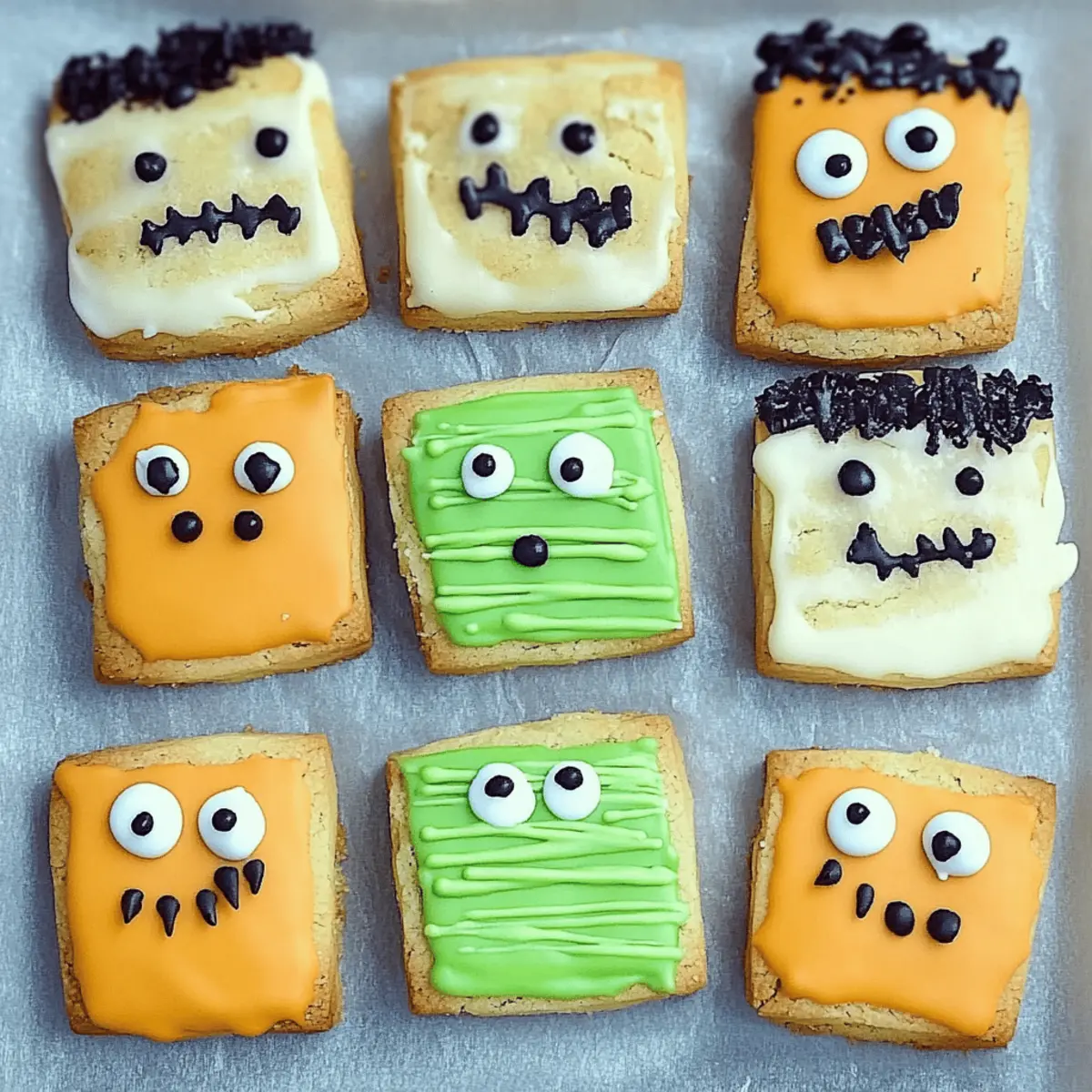 Spooky Halloween Shortbread Cookies: Fun Monster Treats Recipe