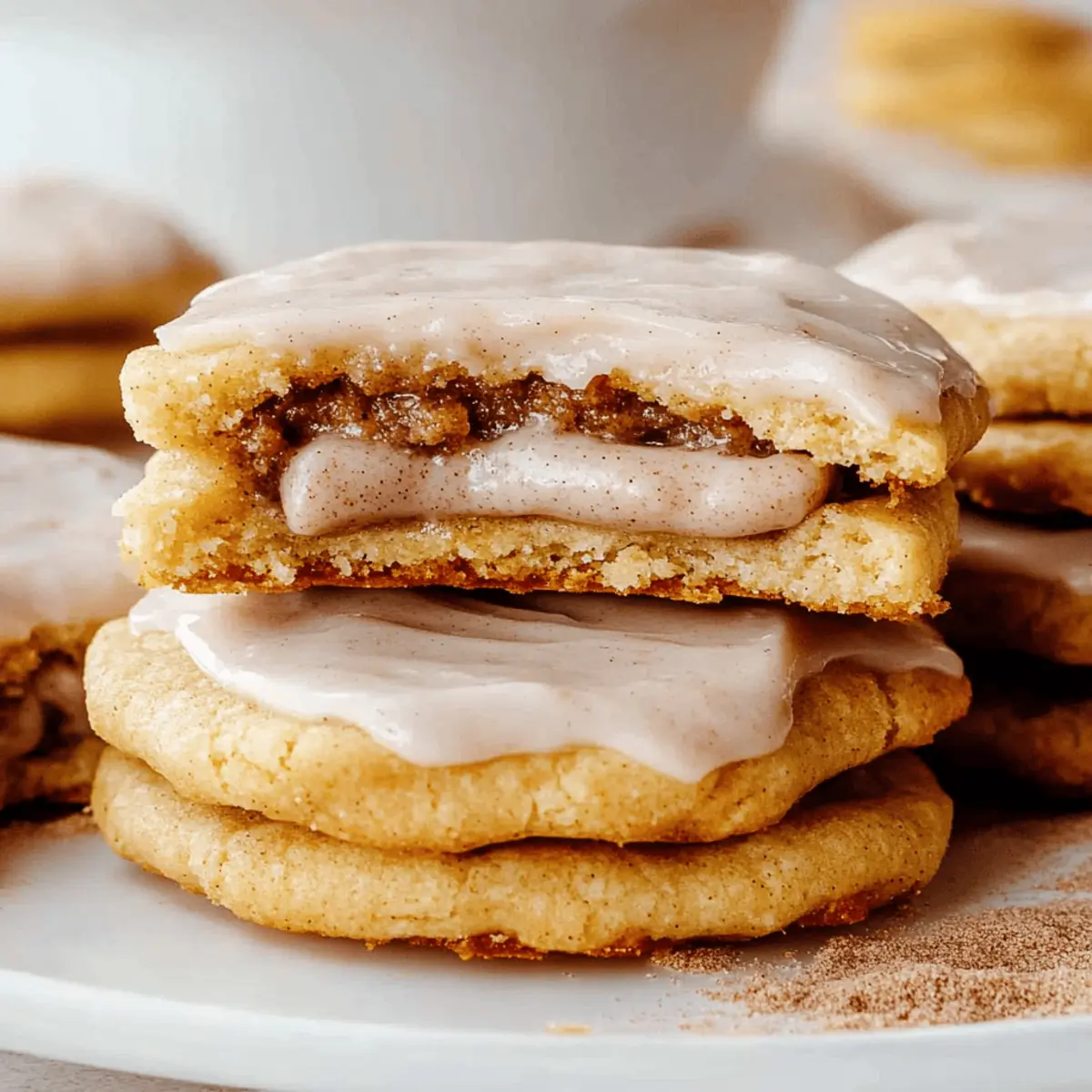Delicious Cinnamon Poptart Cookies with Filling & Frosting Recipe