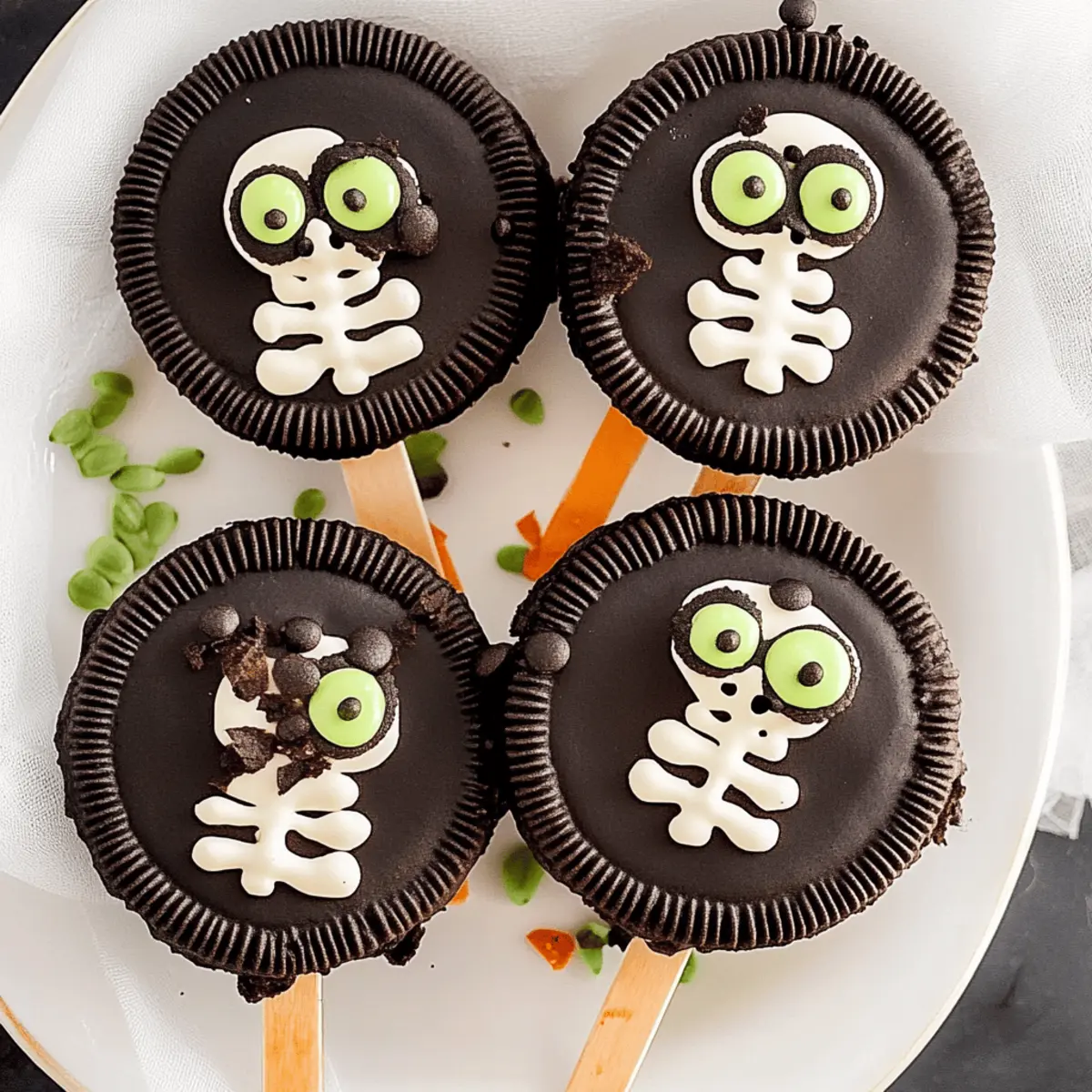 Spooky Skeleton Oreos Halloween Dessert