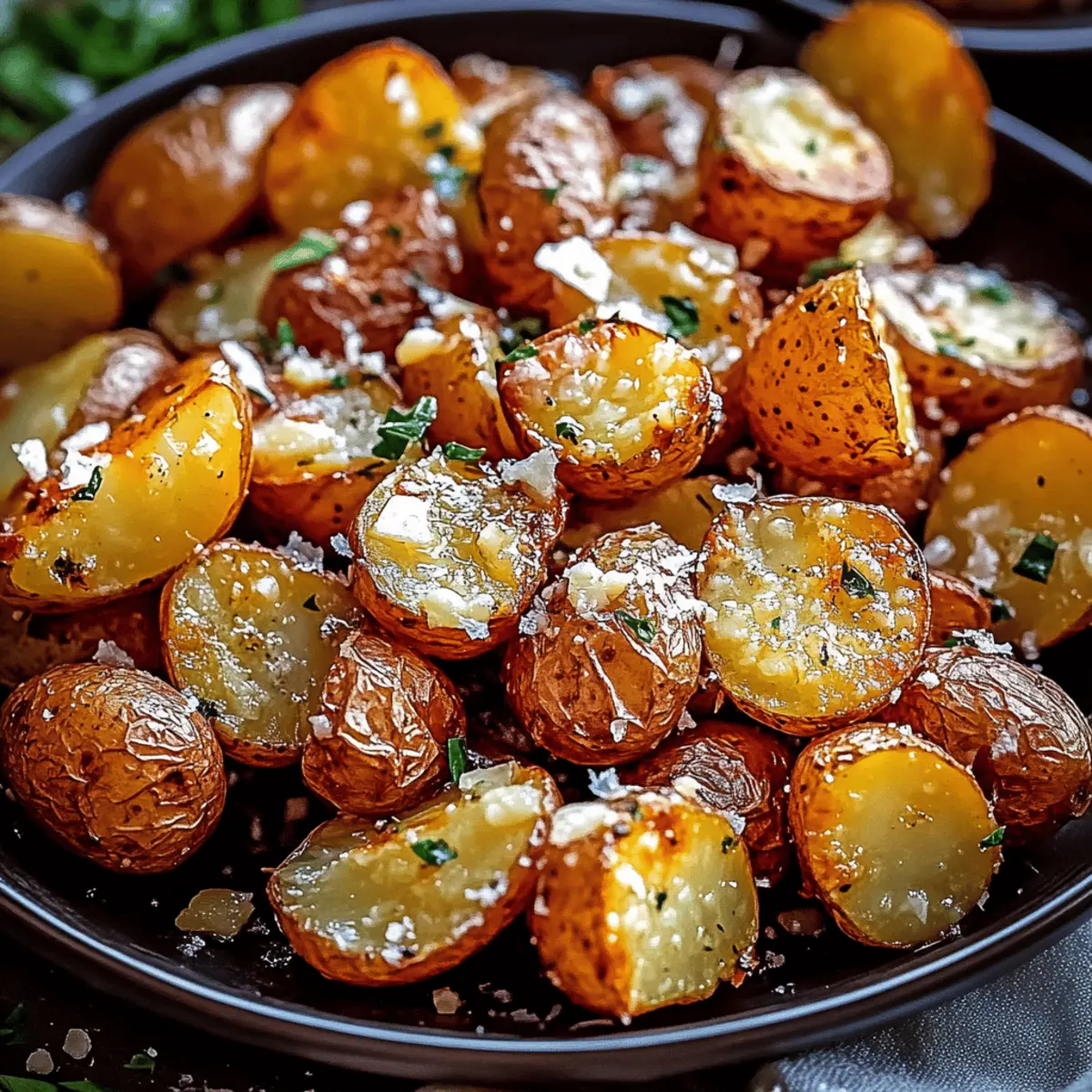 Easy Roasted Garlic Butter Parmesan Potatoes Recipe to Try Tonight