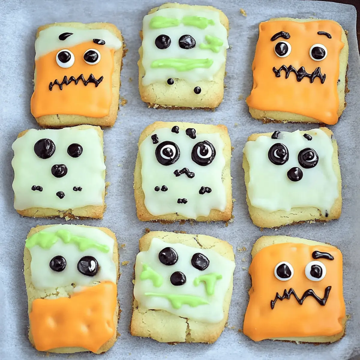 Spooky Halloween Shortbread Cookies: Fun Monster Treats Recipe