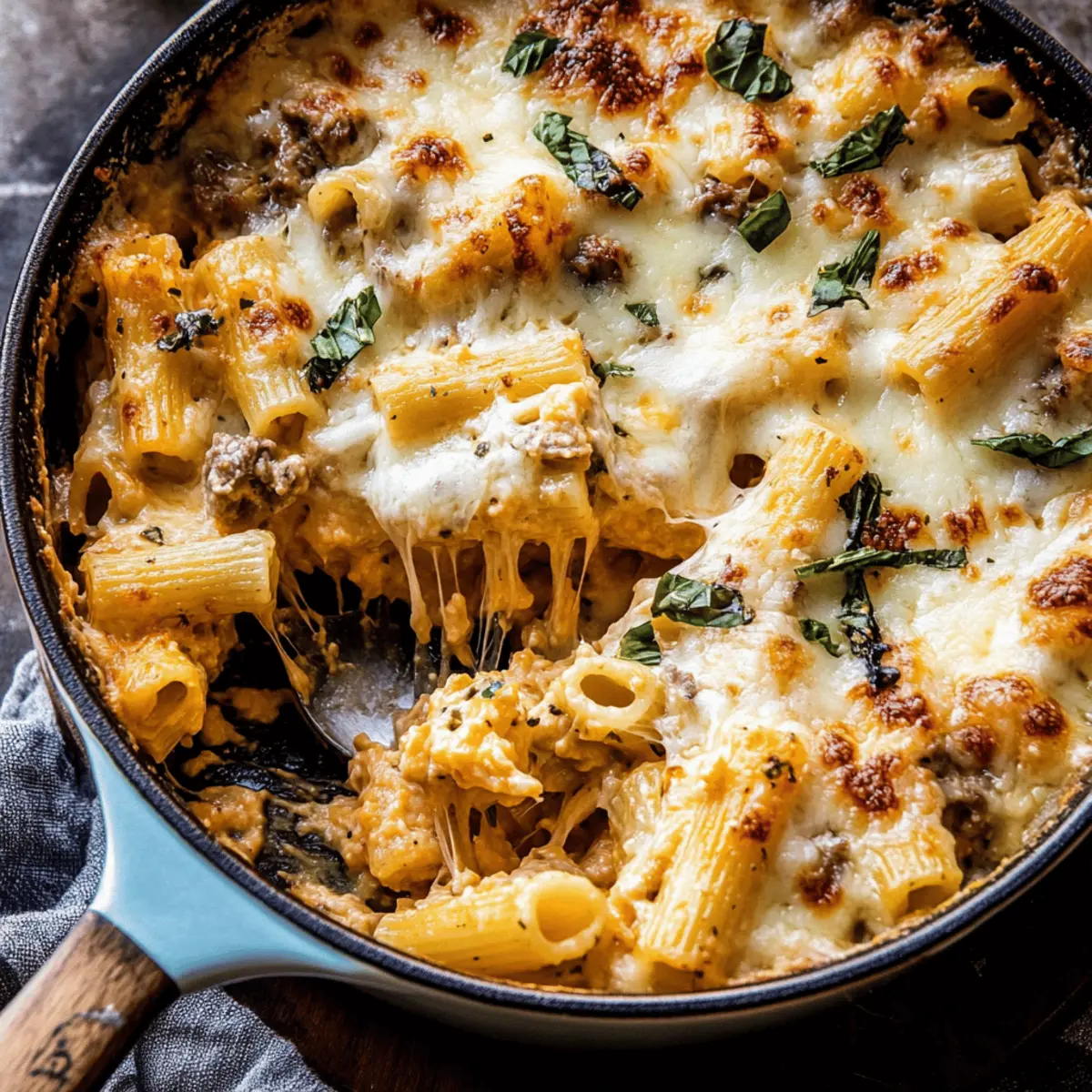 Baked 4 Cheese Butternut Squash Rigatoni for Cozy Comfort Food