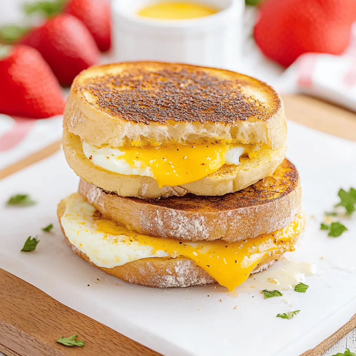 Air Fryer Egg and Cheese Toast Recipe for Quick Breakfast Sandwiches