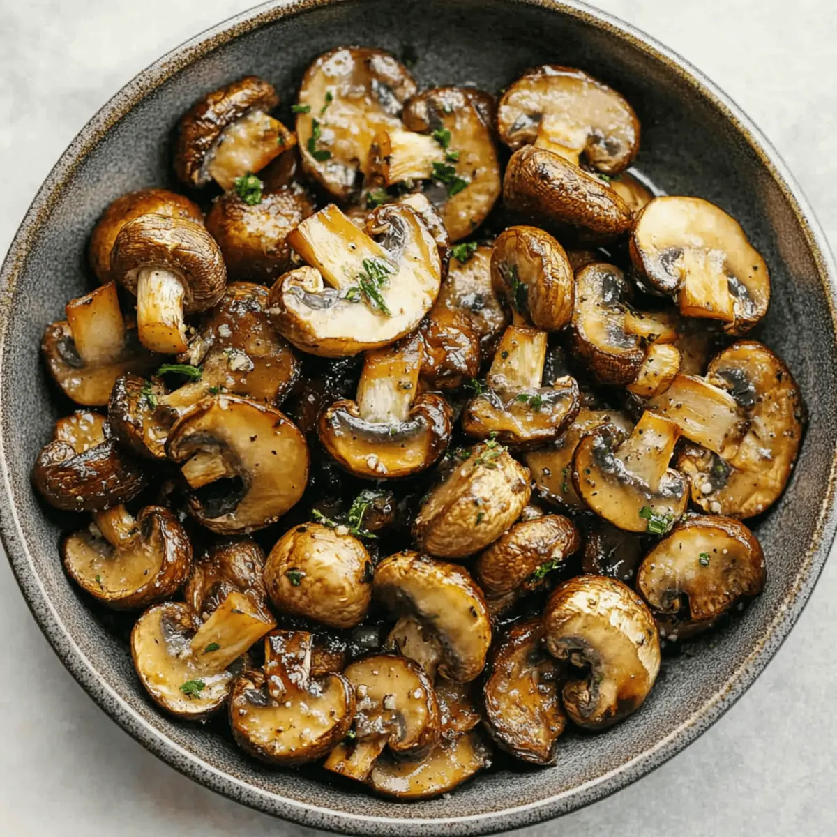 Air Fryer Ranch Mushrooms
