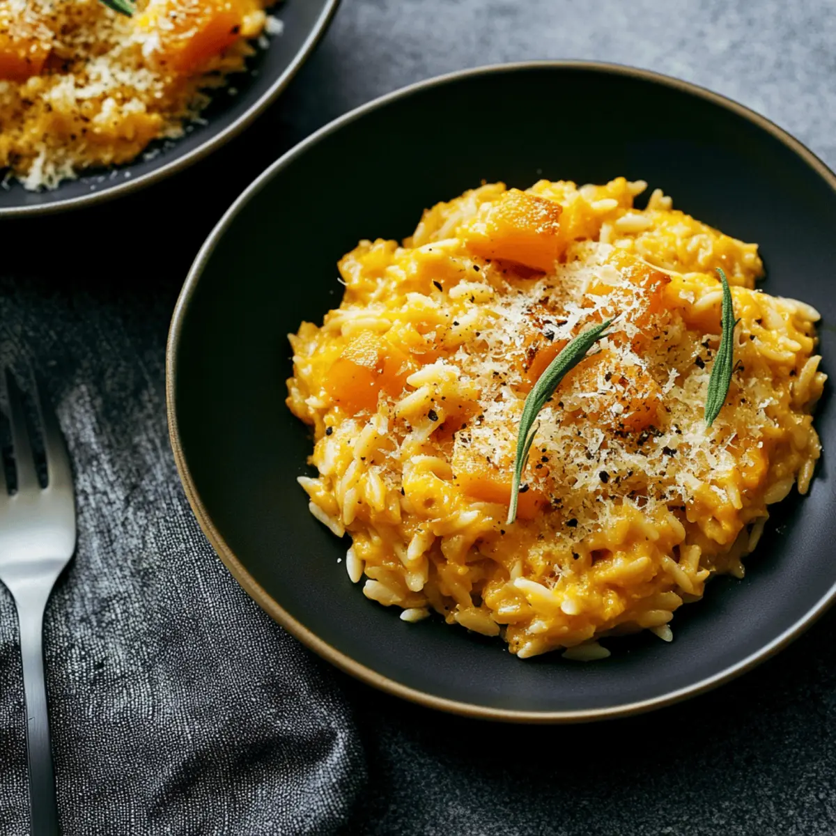 Easy Butternut Squash Orzo Recipe with Sage and Parmesan