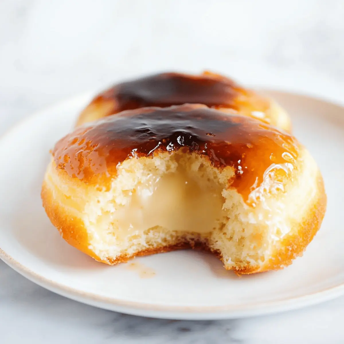 Baked Crème Brûlée Donuts with Creamy Filling Recipe