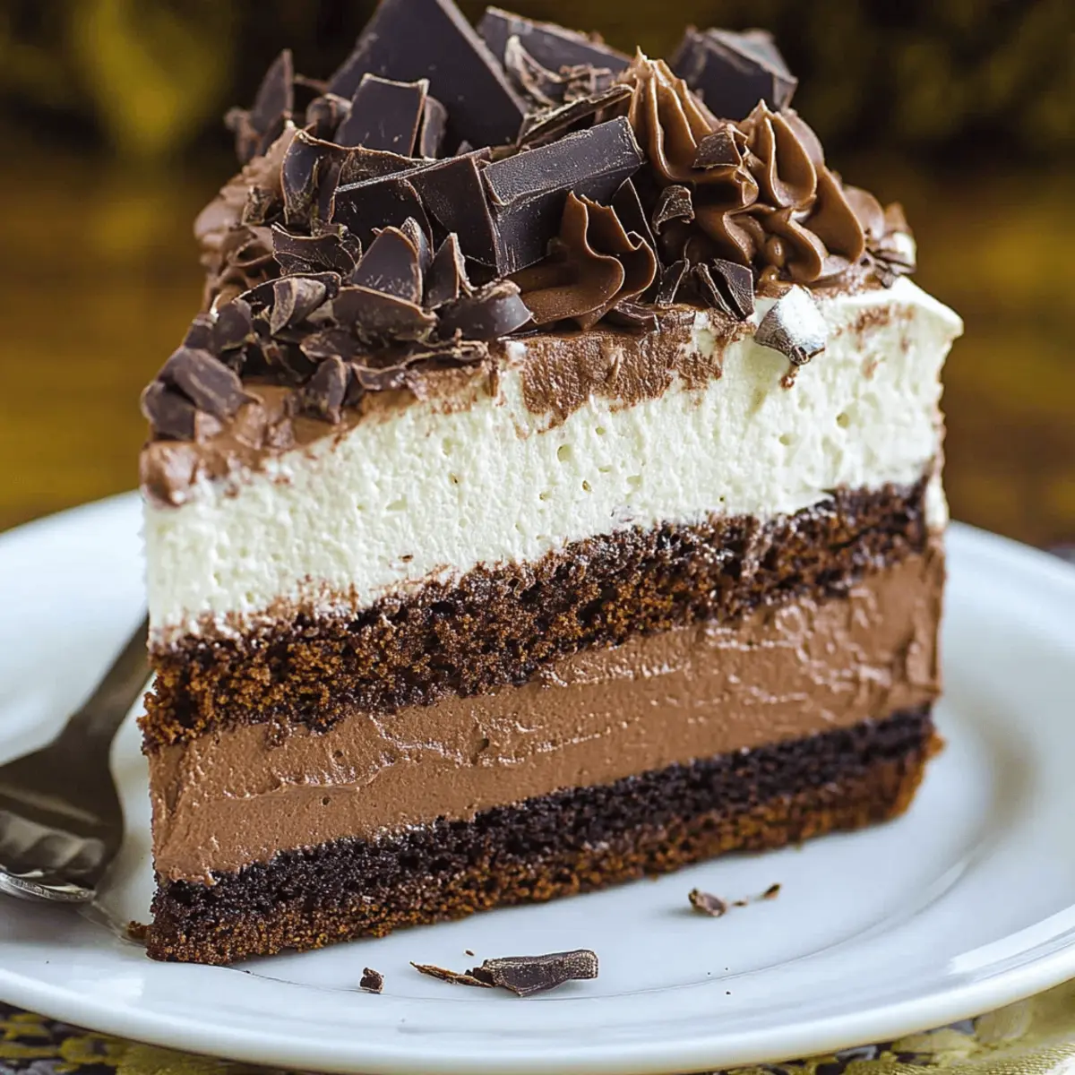 Decadent Triple-Layer Chocolate Mousse Cake Recipe You’ll Love