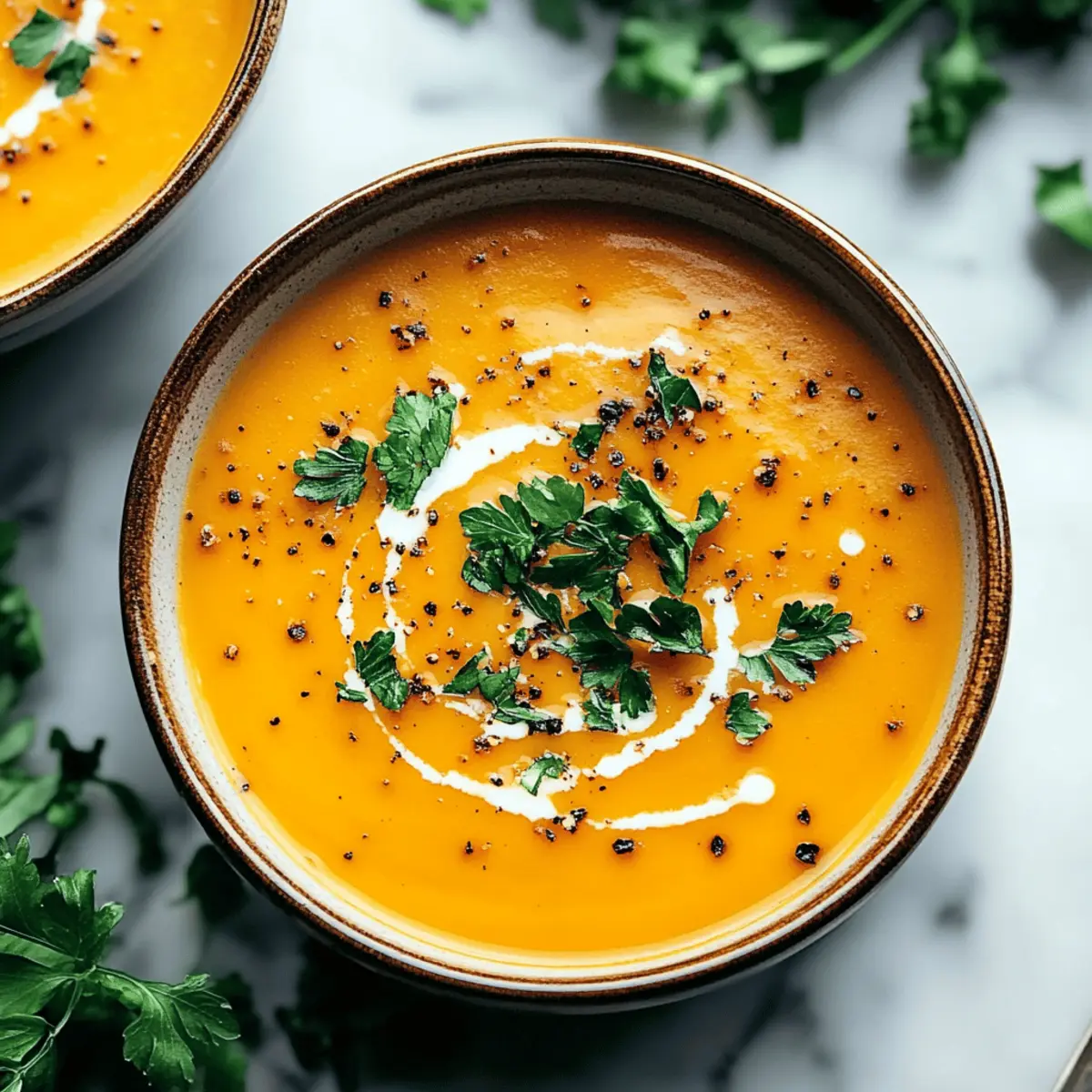 Spicy Butternut Squash Sweet Potato Soup