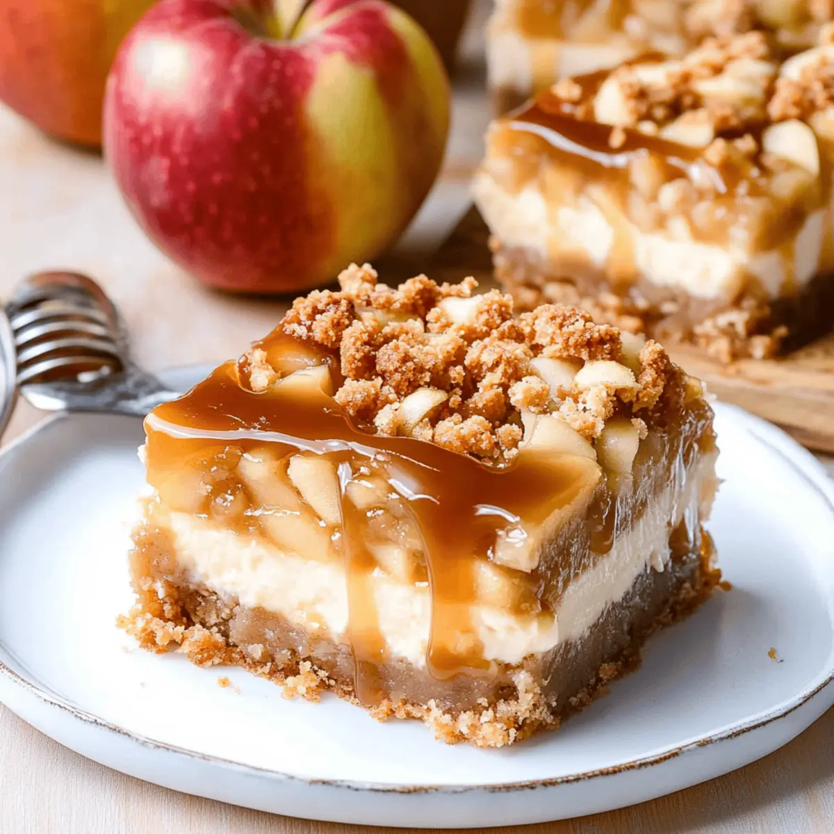 Deliciously Creamy Caramel Apple Cheesecake Bars Recipe
