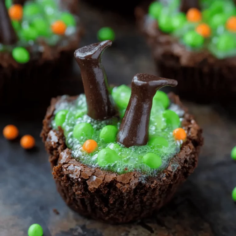 Halloween Bubbling Witch?s Cauldron Brownies