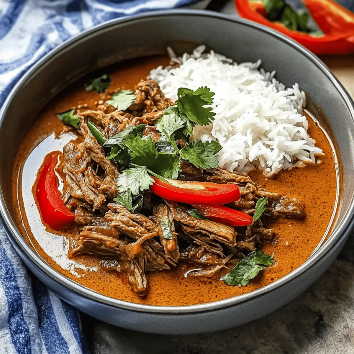 Coconut Red Curry Drip Beef