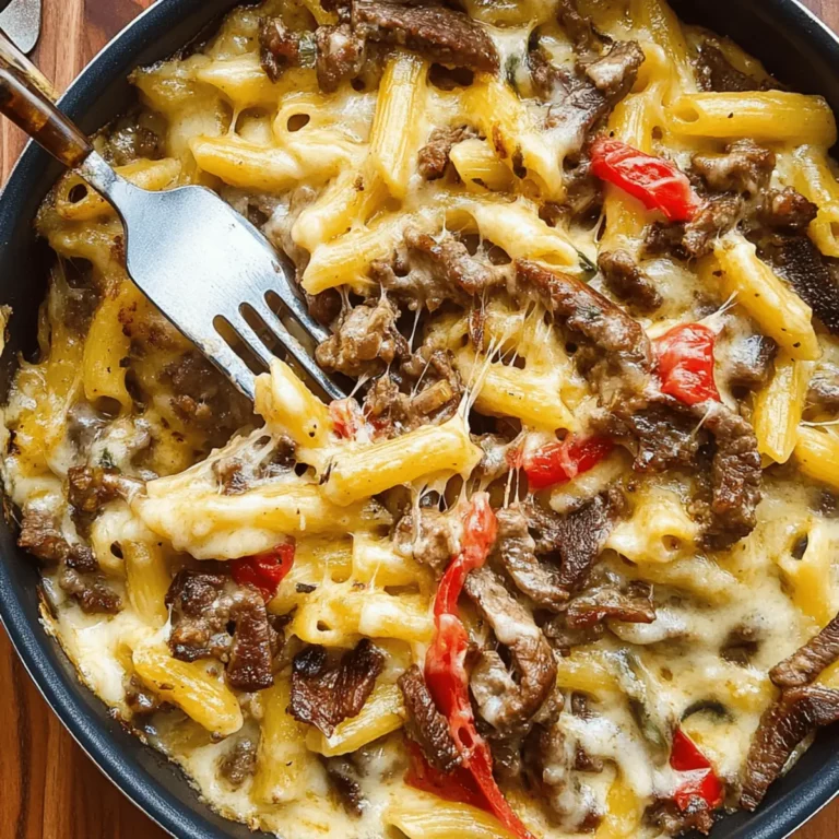 Philly Cheesesteak Pasta