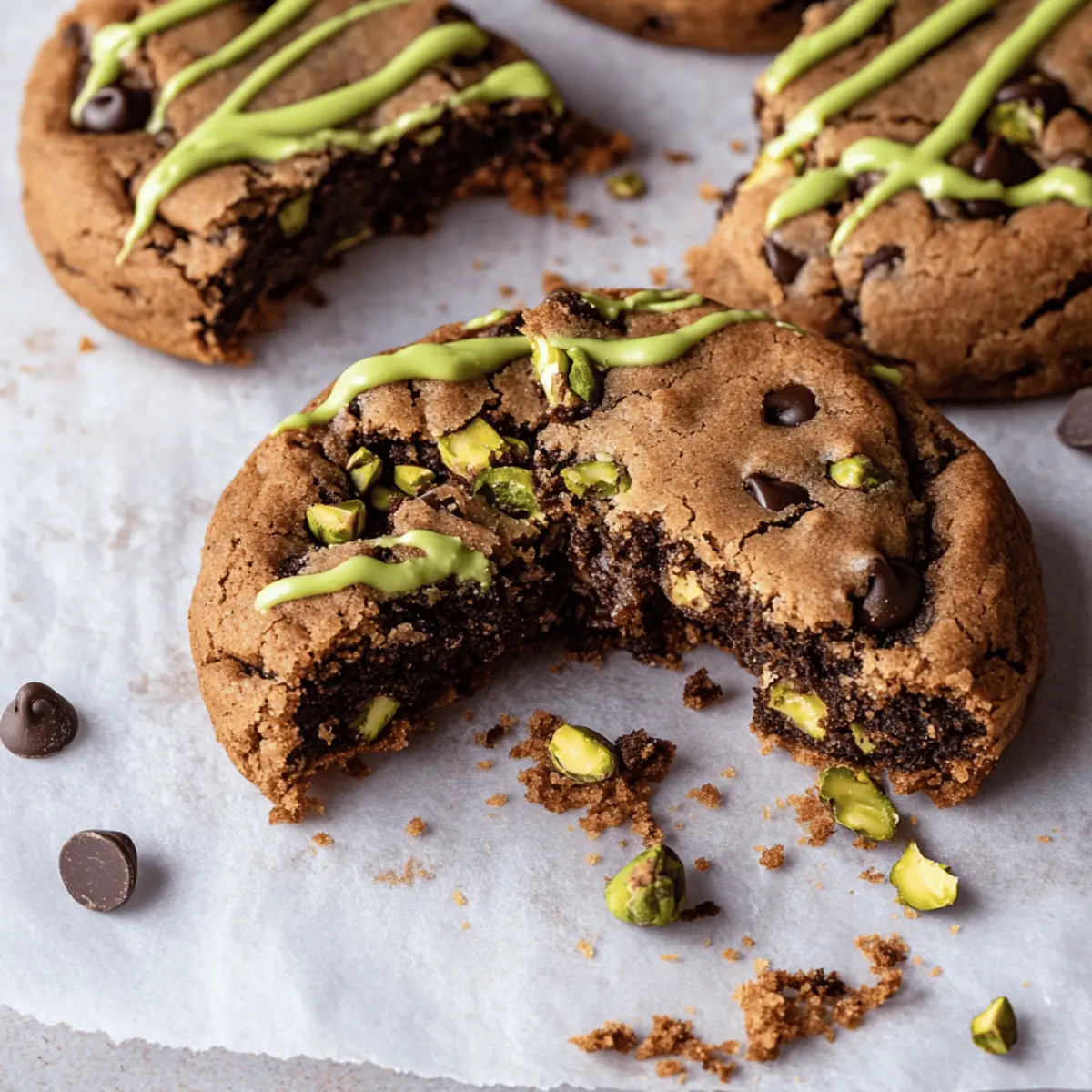 Brown Butter Dubai Pistachio Chocolate Chip Cookie Bars Recipe