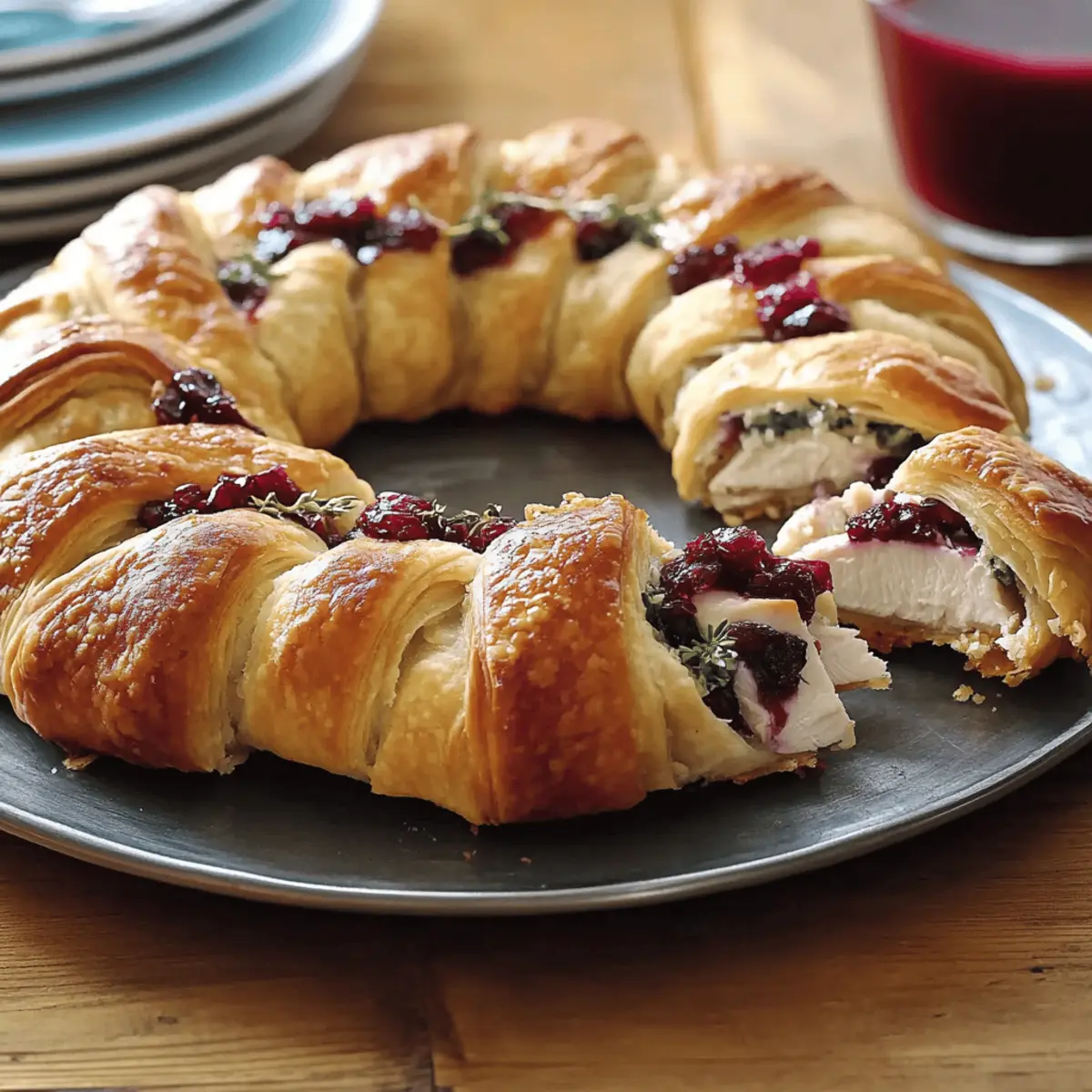 Savory Turkey and Cranberry Crescent Ring: Delicious Holiday Recipe