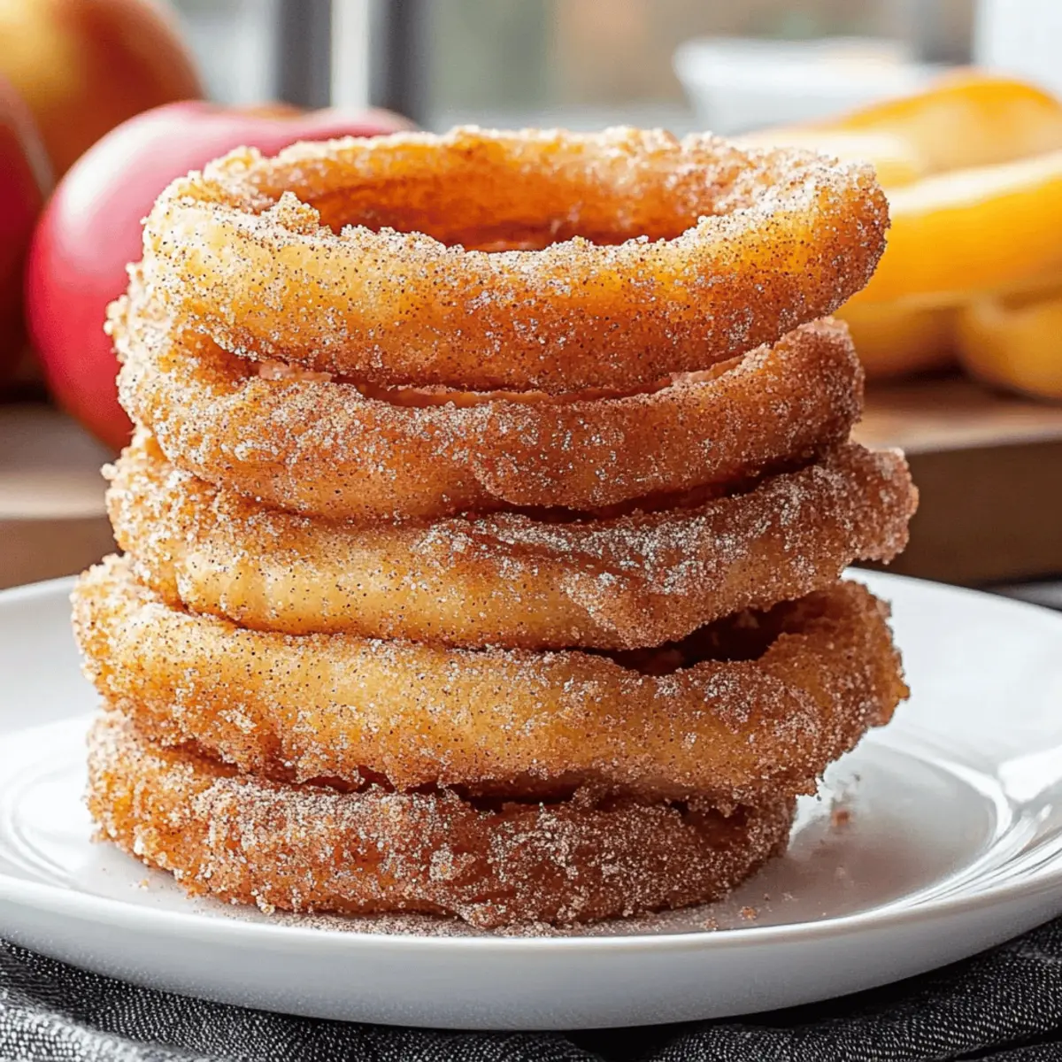 Fried Cinnamon Apple Rings