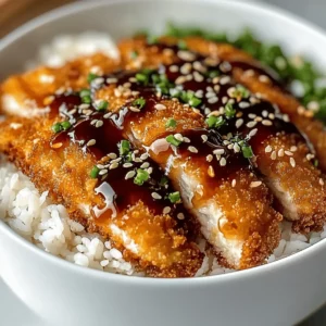 Japanese Katsu Bowls with Tonkatsu Sauce