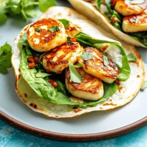 Sweet Chili Halloumi Wraps