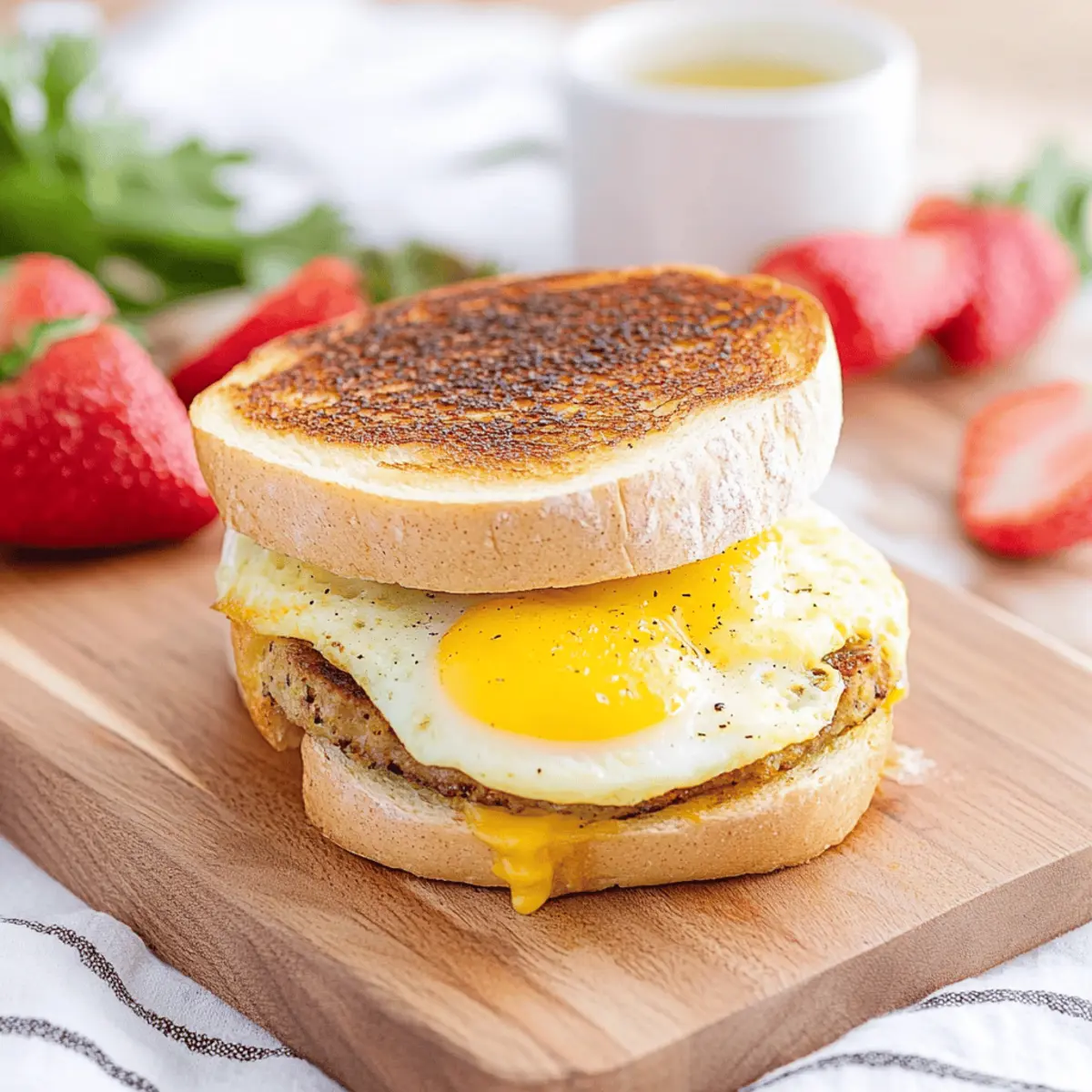 Air Fryer Egg and Cheese Toast Recipe for Quick Breakfast Sandwiches