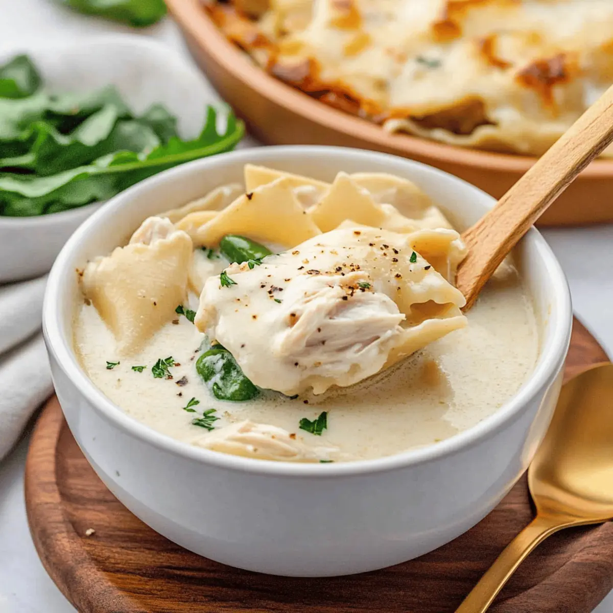 Irresistible White Chicken Lasagna Soup Recipe