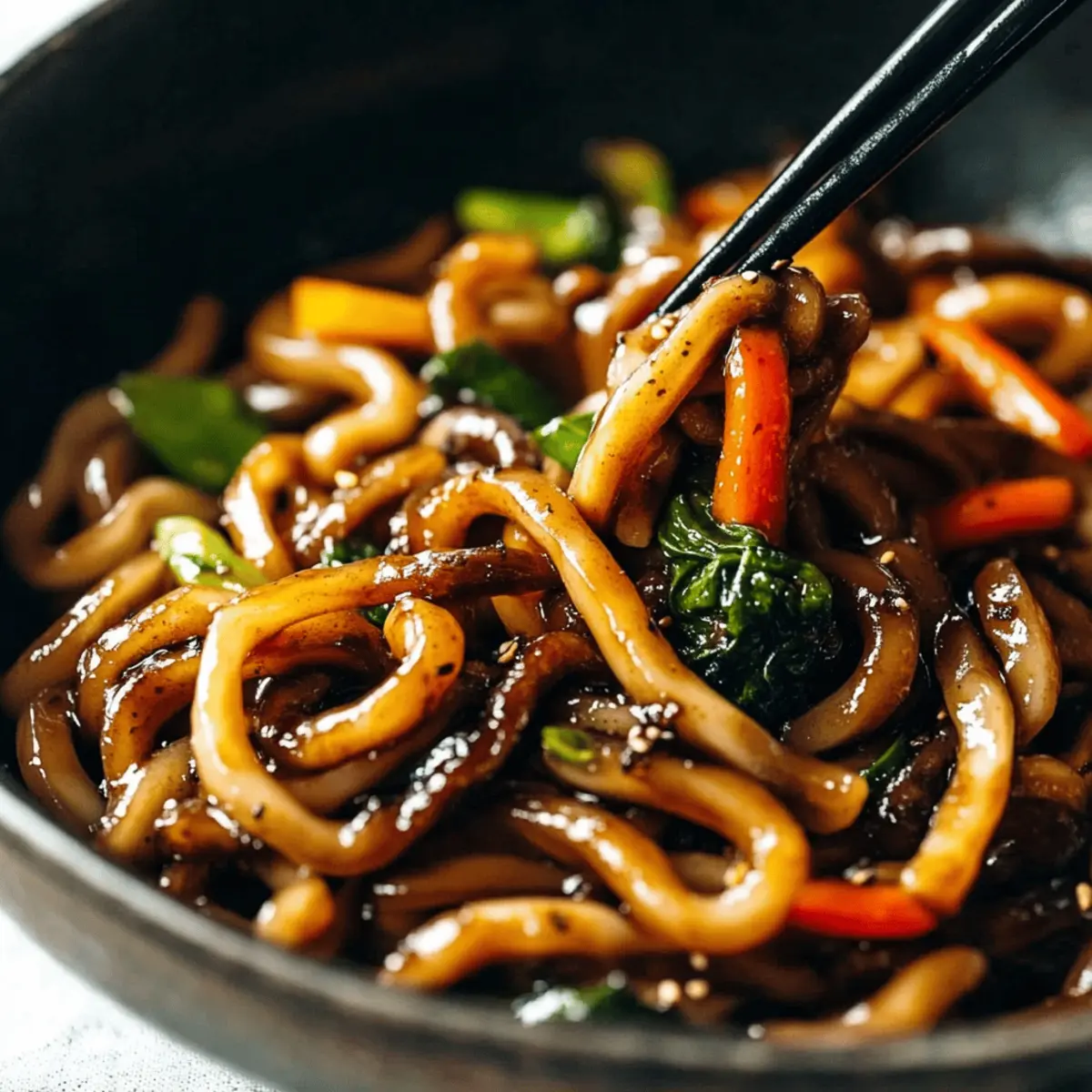 Delicious Black Pepper Udon Stir Fry Ready in 20 Minutes