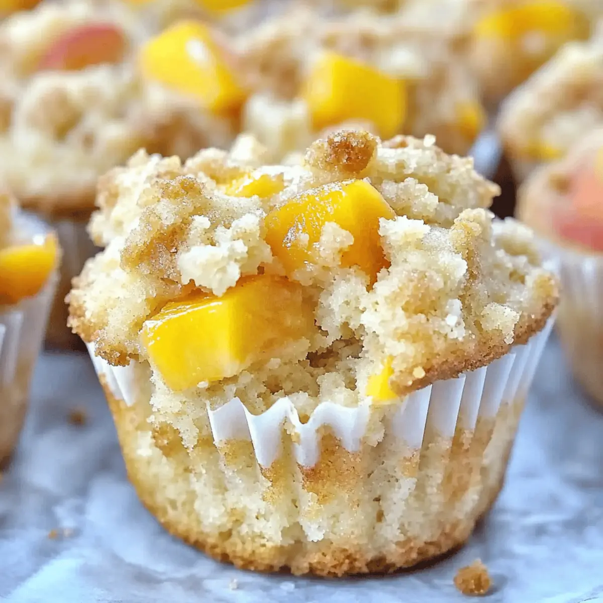 Delicious Easy Peach Crumb Topping Muffins for Your Morning Treats