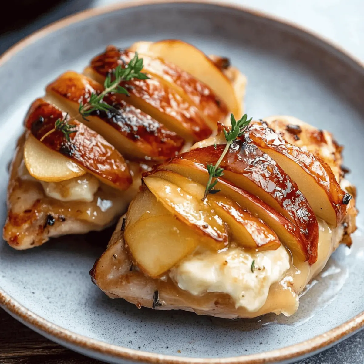 Delicious Maple Glazed Apple and Brie Stuffed Chicken Recipe