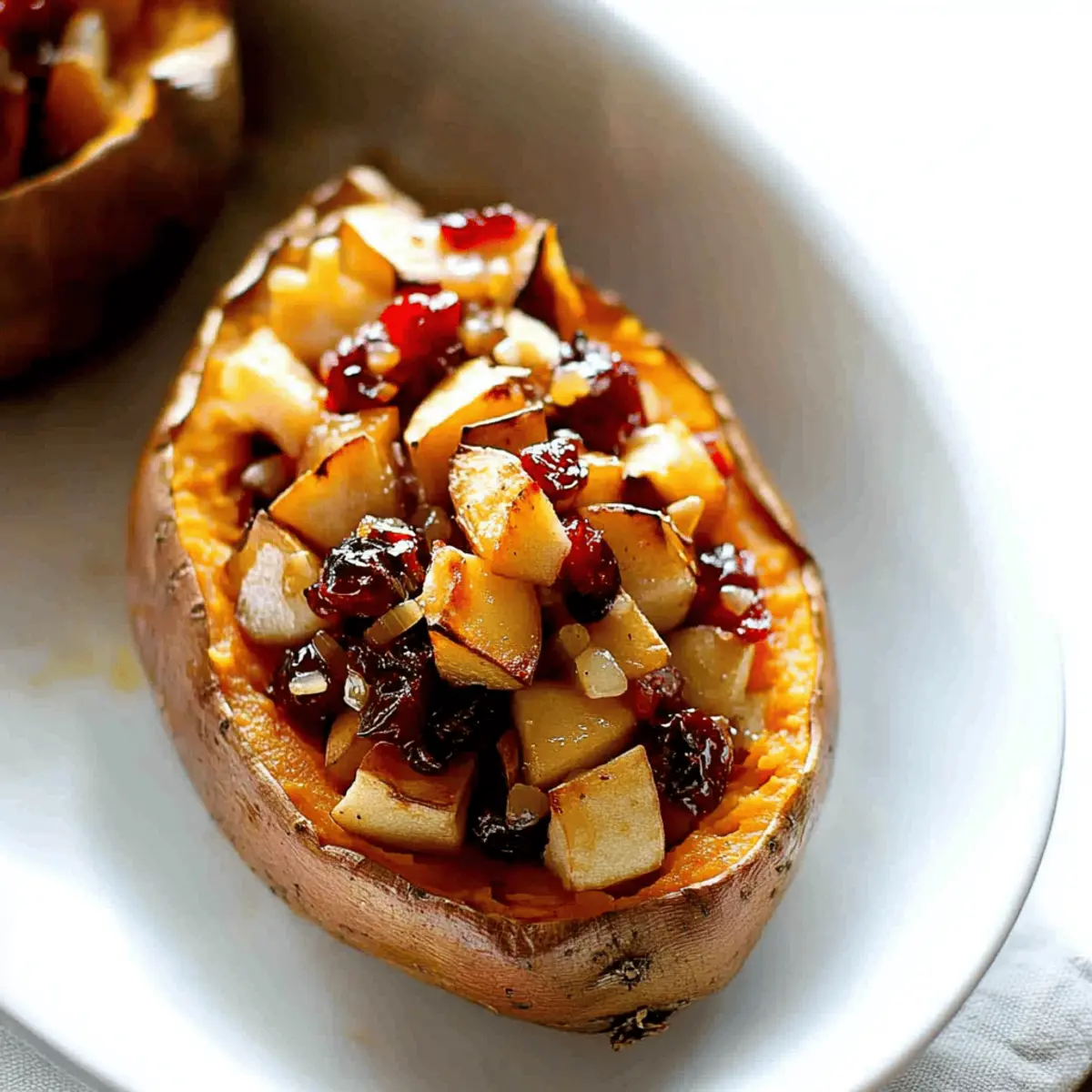 Irresistible Cranberry Apple Twice-Baked Sweet Potatoes