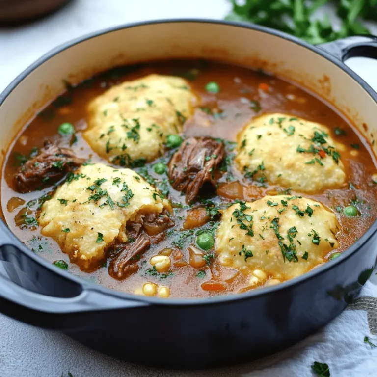 Short Rib Cornmeal Dumpling Soup