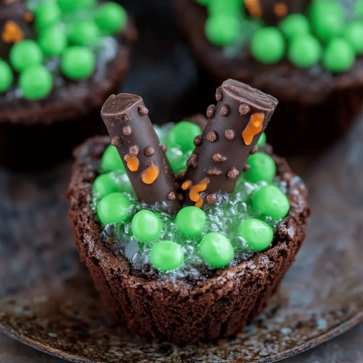 Delicious Halloween Bubbling Witch’s Cauldron Brownies Recipe