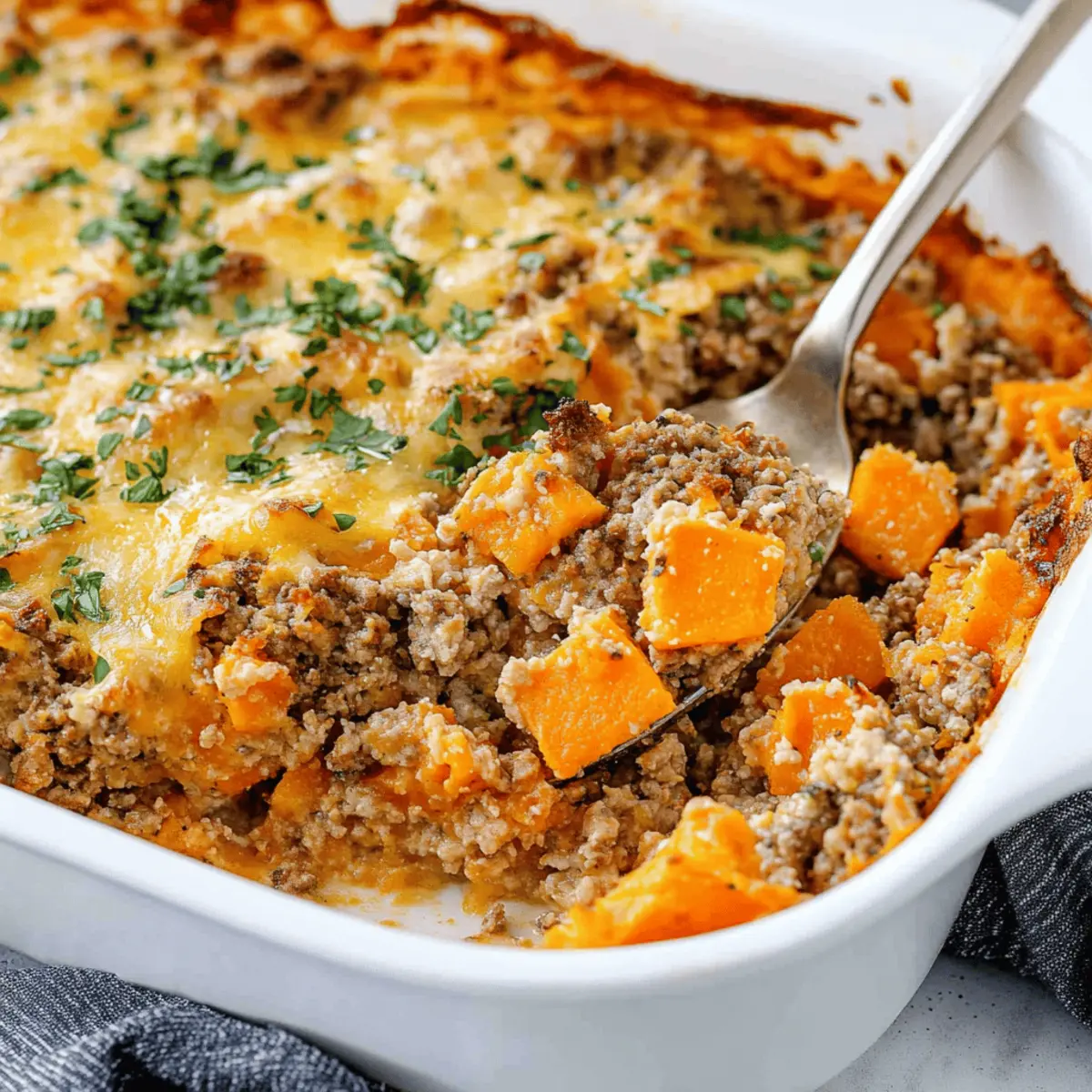 Ground Turkey Sweet Potato Casserole