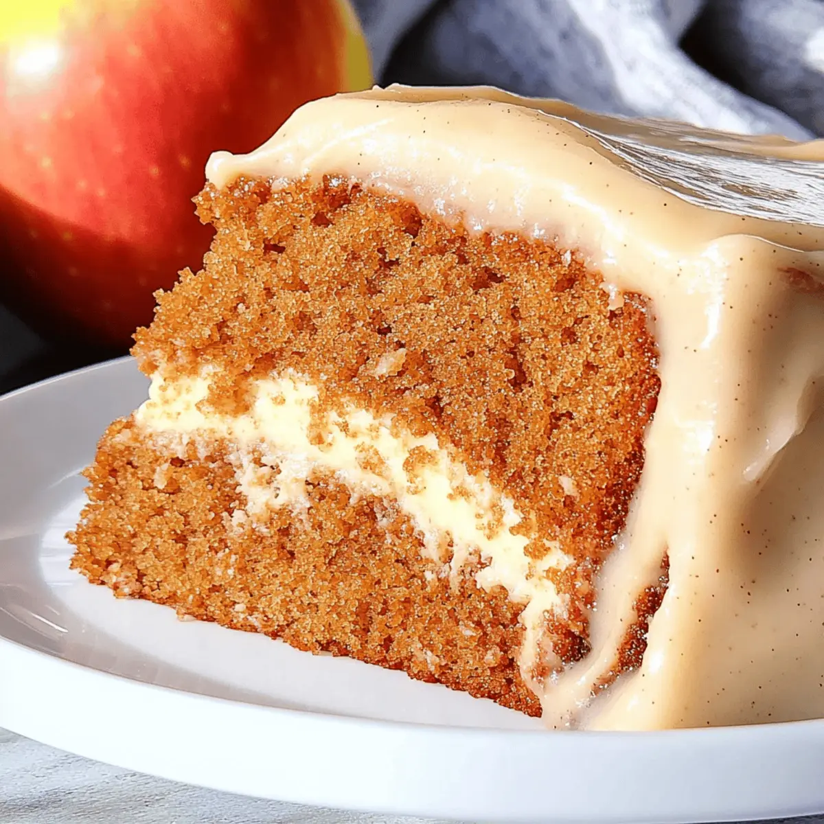 Delicious Apple Spice Cake with Brown Sugar Icing Recipe