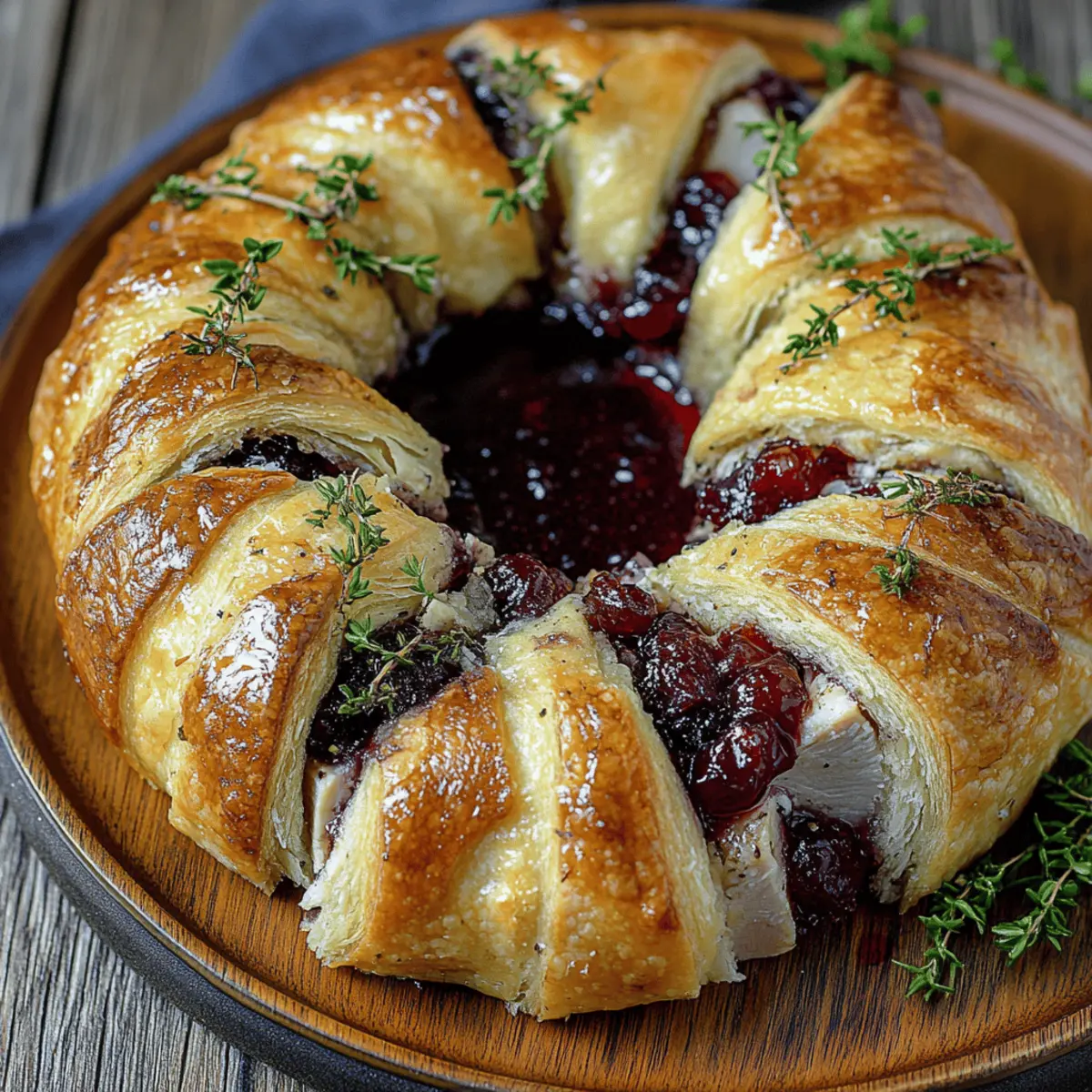 Savory Turkey and Cranberry Crescent Ring: Easy Festive Recipe