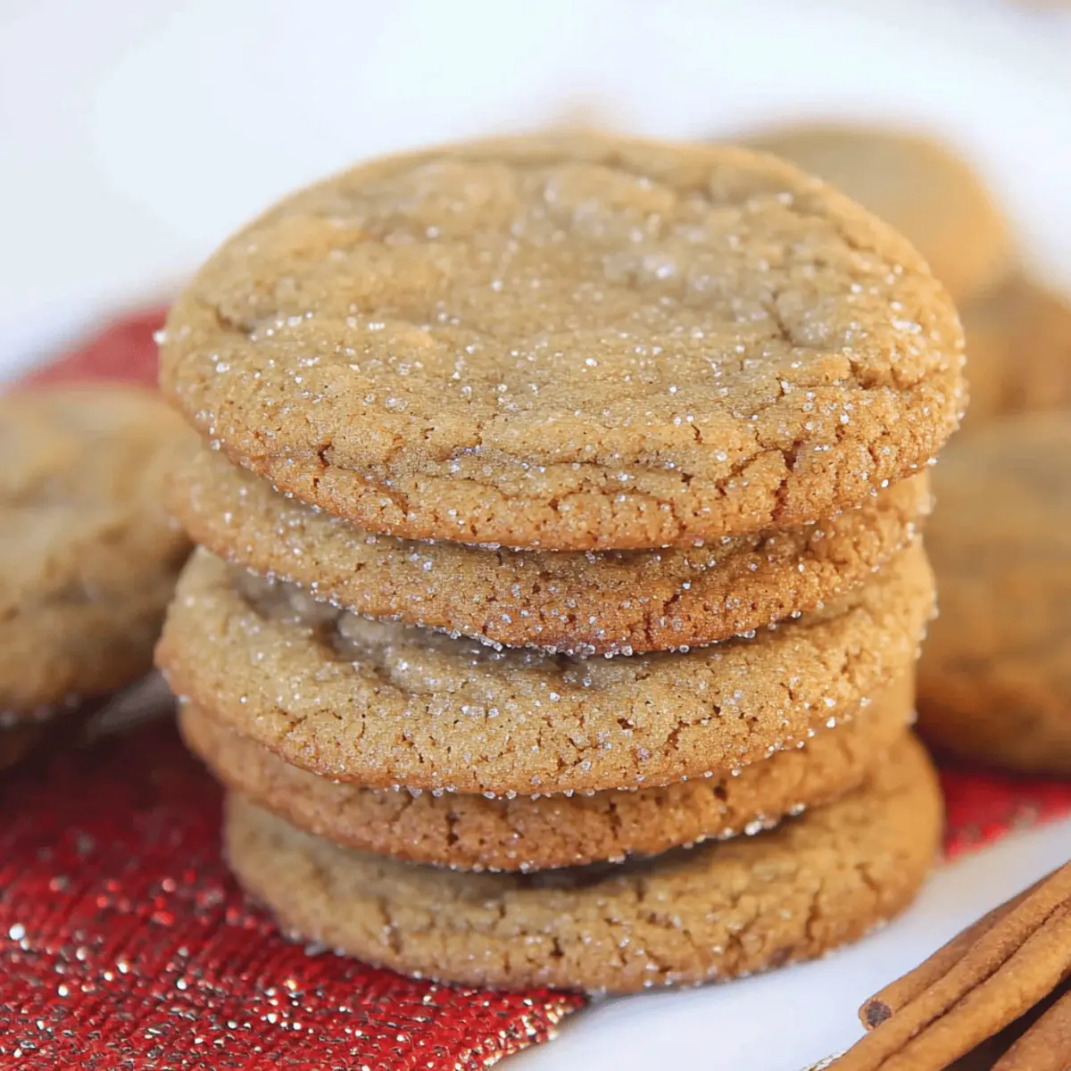Soft Batch Apple Cider Gingersnap Cookies