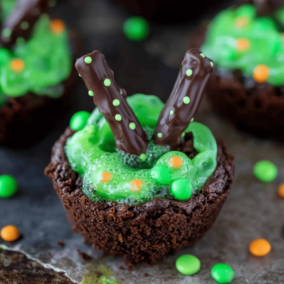 Delicious Halloween Bubbling Witch’s Cauldron Brownies Recipe