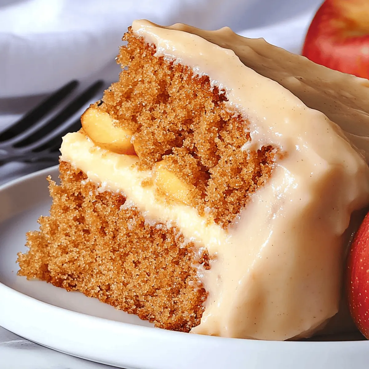 Apple Spice Cake with Brown Sugar Icing