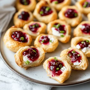Cranberry Cream Cheese Crescent Bites