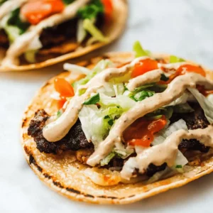 Easy Smash Burger Tacos