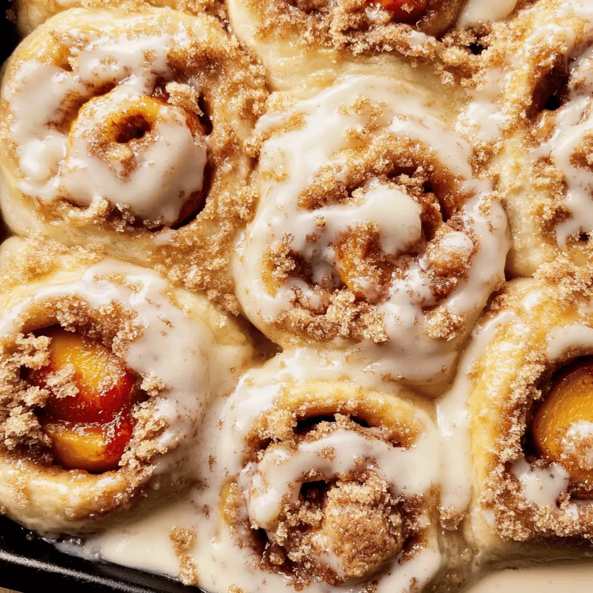 Delicious Peach Cobbler Cinnamon Rolls Perfect for Breakfast