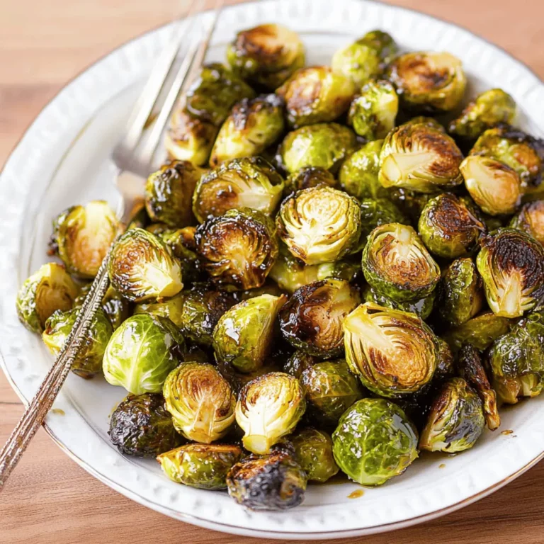 Easy Healthy Balsamic Brussels Sprouts